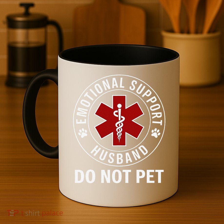 Emotional Support Husband Do Not Pet Mug