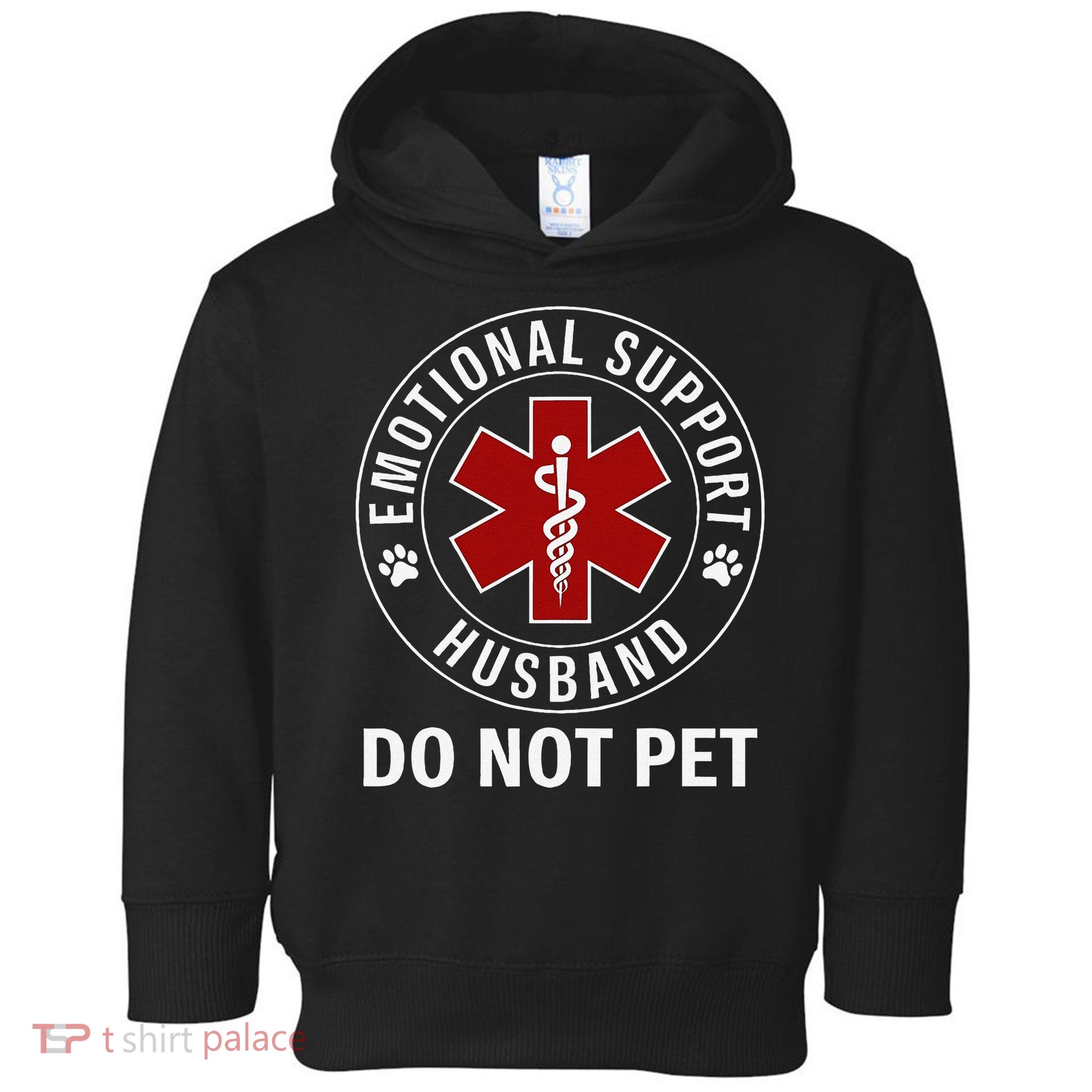 Emotional Support Husband Do Not Pet Toddler Hoodie