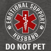 Emotional Support Husband Do Not Pet Vector Backpack