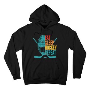 Eat Sleep Hockey Repeat Hockey Ice Hockey Hoodie