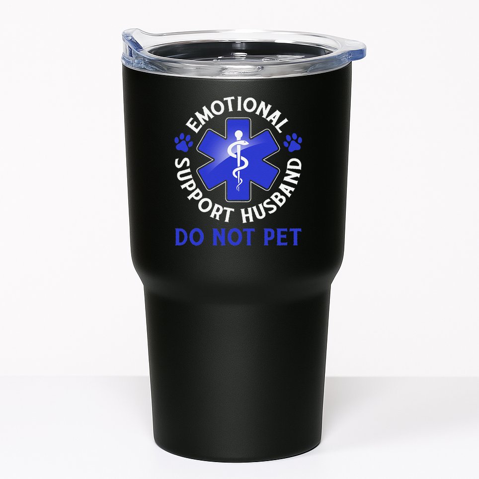 Emotional Support Husband Do Not Pet Marriage Humor Funny Tumbler