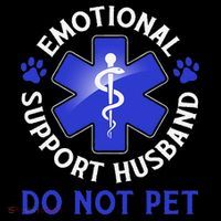 Emotional Support Husband Do Not Pet Marriage Humor Funny Short Acrylic Beanie