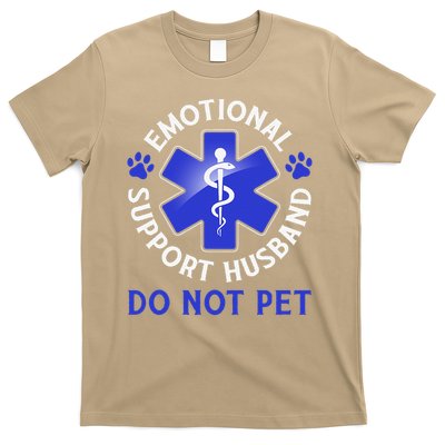 Emotional Support Husband Do Not Pet Marriage Humor Funny T-Shirt