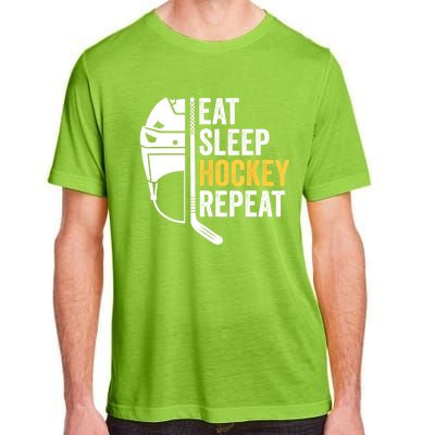 Eat Sleep Hockey Funny Ice Hockey Gift Adult ChromaSoft Performance T-Shirt