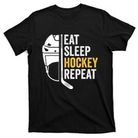 Eat Sleep Hockey Funny Ice Hockey Gift T-Shirt