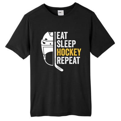 Eat Sleep Hockey Funny Ice Hockey Gift Tall Fusion ChromaSoft Performance T-Shirt