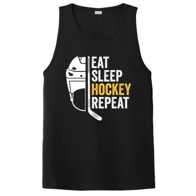 Eat Sleep Hockey Funny Ice Hockey Gift PosiCharge Competitor Tank