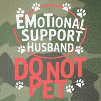 Emotional Support Husband Do Not Pet Legacy Tie Dye Trucker Hat