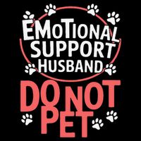 Emotional Support Husband Do Not Pet 16 in Basic Backpack
