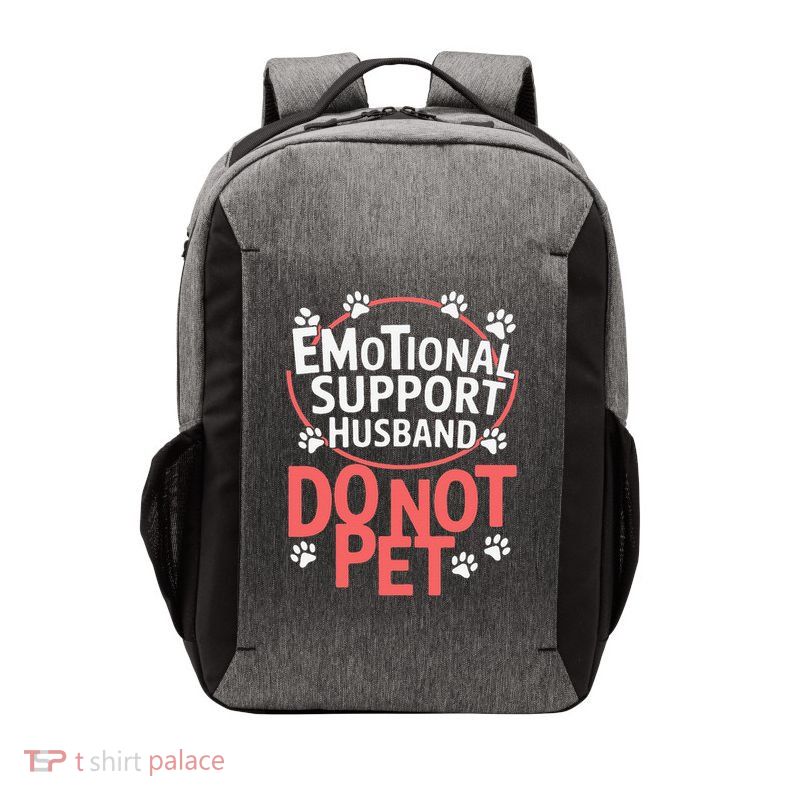 Emotional Support Husband Do Not Pet Vector Backpack