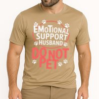 Emotional Support Husband Do Not Pet Cooling Performance Crew T-Shirt