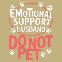 Emotional Support Husband Do Not Pet Cooling Performance Crew T-Shirt