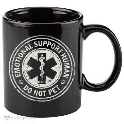 Emotional Support Human 11oz C Handle Ceramic Mug