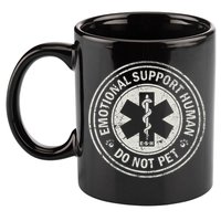 Emotional Support Human 11oz C Handle Ceramic Mug