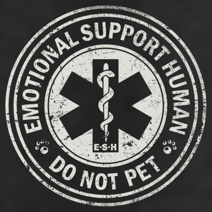 Emotional Support Human 11oz C Handle Ceramic Mug
