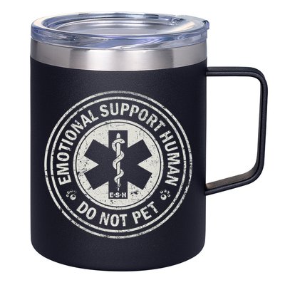 Emotional Support Human 12oz Stainless Steel Coffee Mug