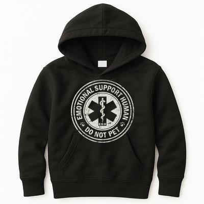 Emotional Support Human Kids Hoodie