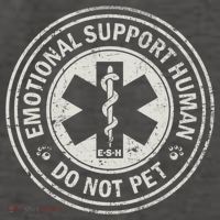 Emotional Support Human Vector Backpack