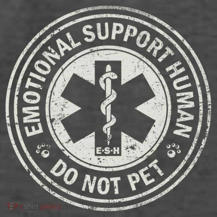 Emotional Support Human Vector Backpack