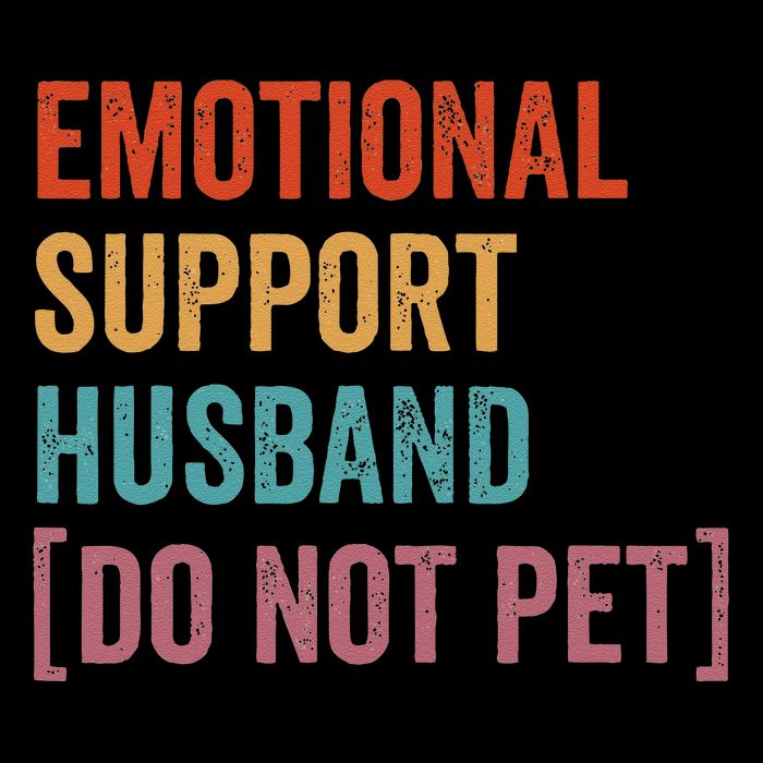 Emotional Support Husband Do Not Pet 16 in Basic Backpack