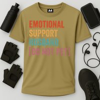 Emotional Support Husband Do Not Pet Cooling Performance Crew T-Shirt