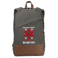 Emotional Support Husband Do Not Pet Cotton Canvas Backpack