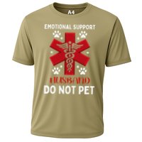 Emotional Support Husband Do Not Pet Cooling Performance Crew T-Shirt
