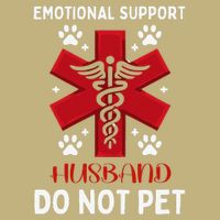 Emotional Support Husband Do Not Pet Cooling Performance Crew T-Shirt