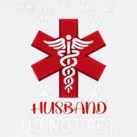 Emotional Support Husband Do Not Pet Garment-Dyed Sweatshirt