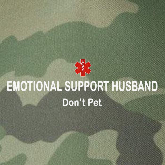 Emotional Support Husband Do Not Pet Legacy Tie Dye Trucker Hat