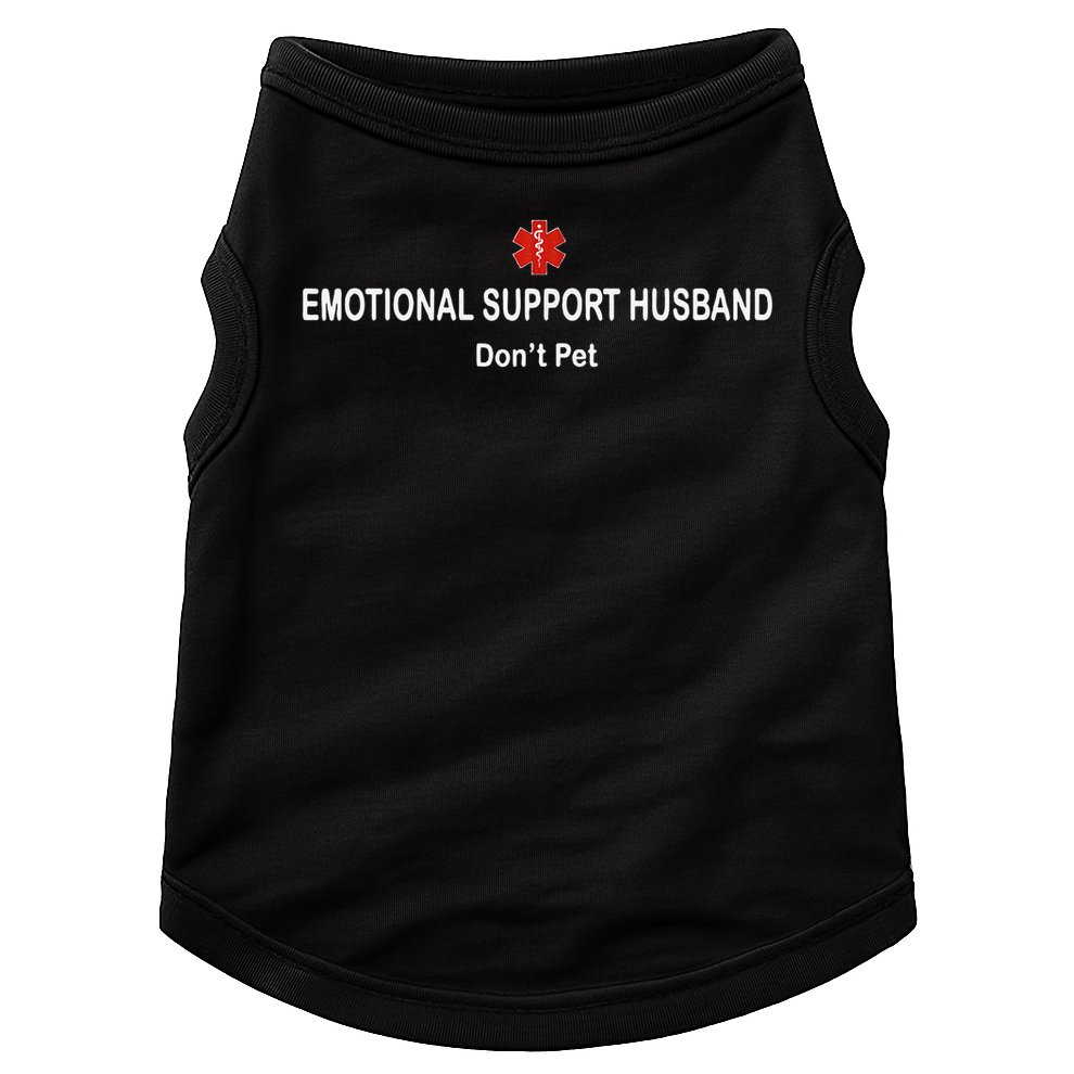 Emotional Support Husband Do Not Pet Doggie Tank