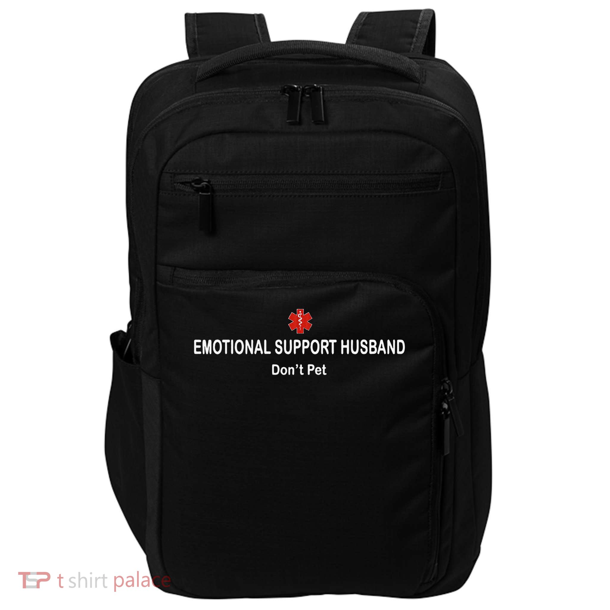 Emotional Support Husband Do Not Pet Impact Tech Backpack