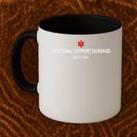 Emotional Support Husband Do Not Pet Mug