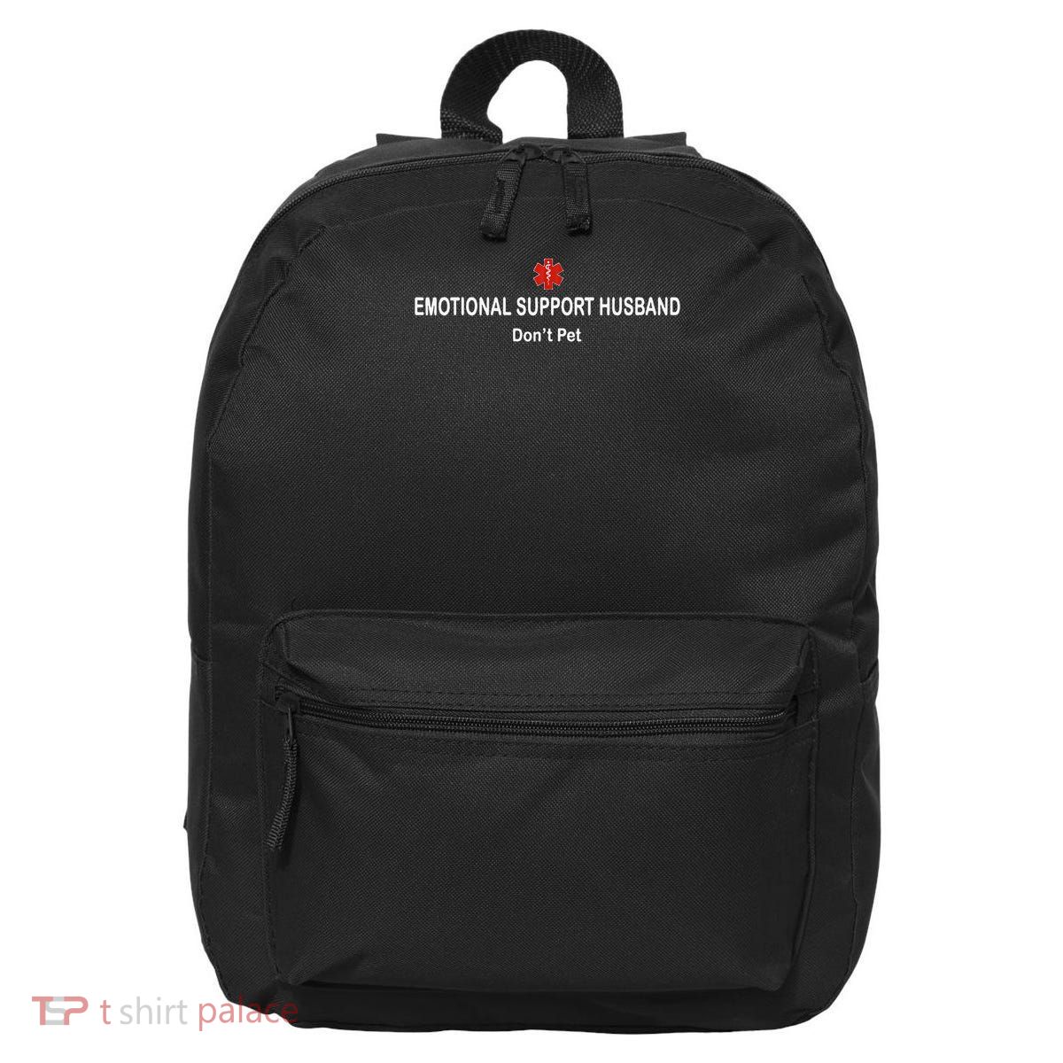 Emotional Support Husband Do Not Pet 16 in Basic Backpack