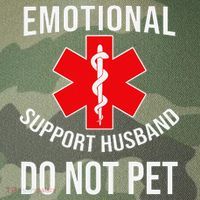 Emotional Support Husband Do Not Pet Funny Legacy Tie Dye Trucker Hat