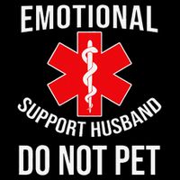 Emotional Support Husband Do Not Pet Funny Sustainable Bucket Hat