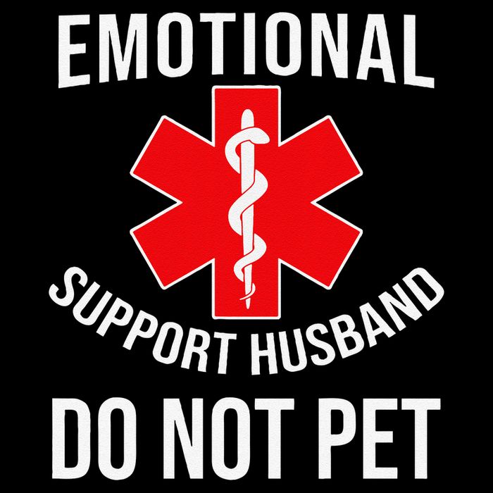 Emotional Support Husband Do Not Pet Funny 7-Panel Snapback Hat