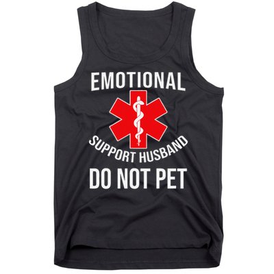 Emotional Support Husband Do Not Pet Funny Tank Top