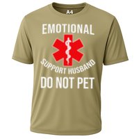 Emotional Support Husband Do Not Pet Funny Cooling Performance Crew T-Shirt