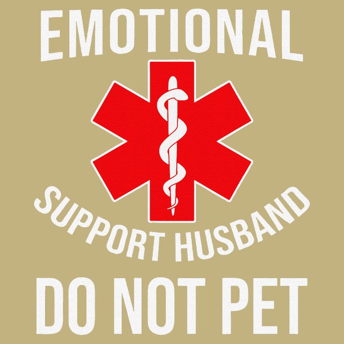 Emotional Support Husband Do Not Pet Funny Cooling Performance Crew T-Shirt