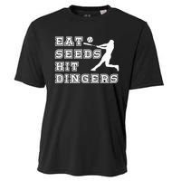 Eat Seeds Hit Dinger Baseball Lover Cooling Performance Crew T-Shirt