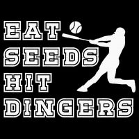 Eat Seeds Hit Dinger Baseball Lover Cooling Performance Crew T-Shirt