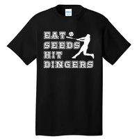 Eat Seeds Hit Dinger Baseball Lover Tall T-Shirt