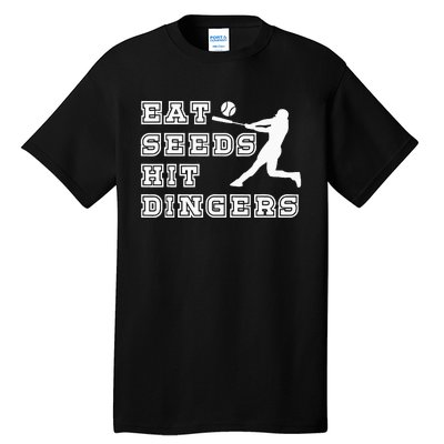 Eat Seeds Hit Dinger Baseball Lover Tall T-Shirt