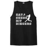 Eat Seeds Hit Dinger Baseball Lover PosiCharge Competitor Tank