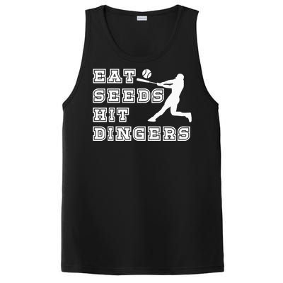 Eat Seeds Hit Dinger Baseball Lover PosiCharge Competitor Tank