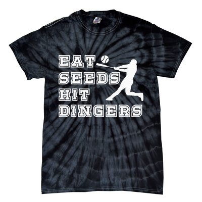 Eat Seeds Hit Dinger Baseball Lover Tie-Dye T-Shirt
