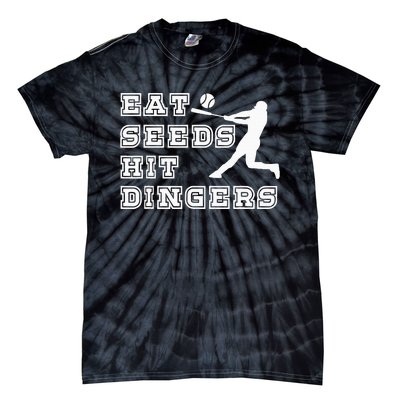 Eat Seeds Hit Dinger Baseball Lover Tie-Dye T-Shirt