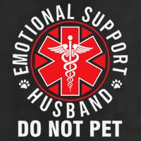 Emotional Support Husband Do Not Pet Funny Quote Sayings Microfiber Hand Towel