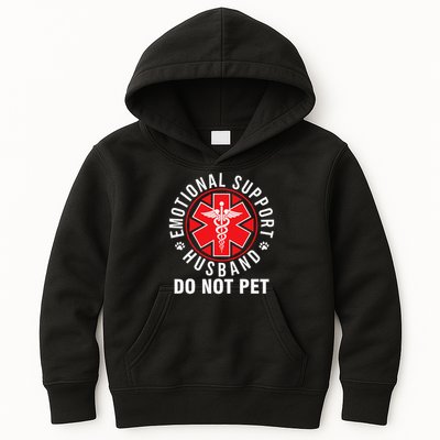 Emotional Support Husband Do Not Pet Funny Quote Sayings Kids Hoodie